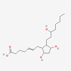 molecular formula C20H36O5 B1208592 7-[3,5-Dihydroxy-2-(3-hydroxyoctyl)cyclopentyl]hept-5-enoic acid 