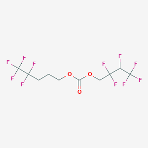 molecular formula C10H9F11O3 B12085922 2,2,3,4,4,4-Hexafluorobutyl 4,4,5,5,5-pentafluoropentyl carbonate 