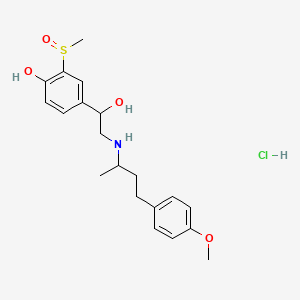 molecular formula C20H28ClNO4S B1208600 Sulfinalol hydrochloride CAS No. 63251-39-8
