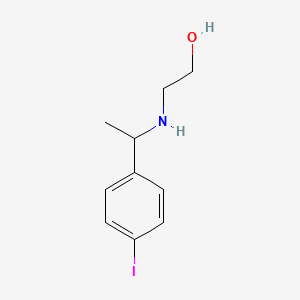 2-{[1-(4-Iodophenyl)ethyl]amino}ethan-1-ol