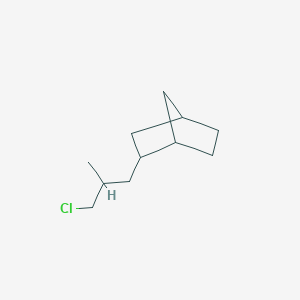 molecular formula C11H19Cl B12086228 2-(3-Chloro-2-methylpropyl)bicyclo[2.2.1]heptane 