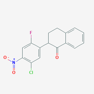 2-(5-Chloro-2-fluoro-4-nitrophenyl)-3,4-dihydronaphthalen-1(2H)-one