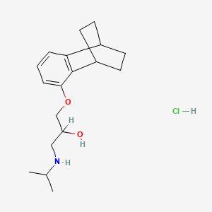 molecular formula C18H28ClNO2 B1208631 1-Isopropylamino-3-(1,4-ethano-1,2,3,4-tetrahydro-5-naphthoxy)propan-2-ol hydrochloride CAS No. 40883-35-0