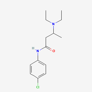 molecular formula C14H21ClN2O B12086326 4'-Chloro-3-(diethylamino)butyranilide CAS No. 100915-63-7