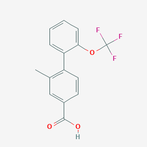 2-Methyl-2'-(trifluoromethoxy)biphenyl-4-carboxylic acid