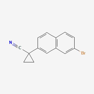 1-(7-Bromonaphthalen-2-YL)cyclopropane-1-carbonitrile