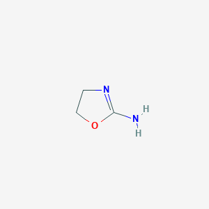 molecular formula C3H6N2O B1208636 4,5-Dihydro-1,3-oxazol-2-amine CAS No. 24665-93-8