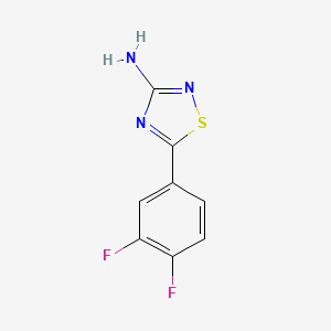 molecular formula C8H5F2N3S B12086369 5-(3,4-Difluorophenyl)-1,2,4-thiadiazol-3-amine 