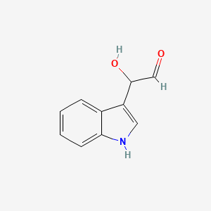 molecular formula C10H9NO2 B1208638 3-吲哚乙二醇醛 
