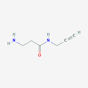 molecular formula C6H10N2O B12086447 3-amino-N-(prop-2-yn-1-yl)propanamide 