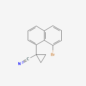 1-(8-Bromonaphthalen-1-YL)cyclopropane-1-carbonitrile