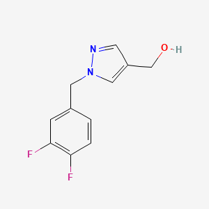 molecular formula C11H10F2N2O B12086464 {1-[(3,4-Difluorophenyl)methyl]-1H-pyrazol-4-yl}methanol 