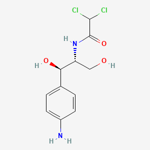 molecular formula C11H14Cl2N2O3 B1208658 α-N-二氯乙酰基-对氨基苯基丝氨醇 