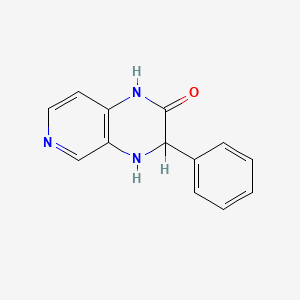 molecular formula C13H11N3O B1208681 3-Phenyl-3,4-dihydropyrido[3,4-b]pyrazin-2(1h)-one CAS No. 43064-15-9