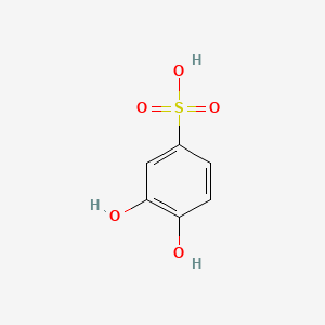 molecular formula C6H6O5S B1208683 3,4-二羟基苯磺酸 CAS No. 7134-09-0
