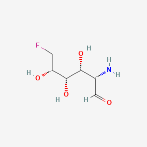 B1208685 2-Amino-2,6-dideoxy-6-fluoromannopyranose CAS No. 75802-58-3