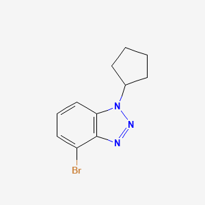 4-Bromo-1-cyclopentyl-1H-1,2,3-benzotriazole