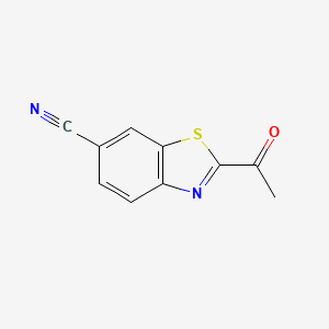 6-Benzothiazolecarbonitrile, 2-acetyl-