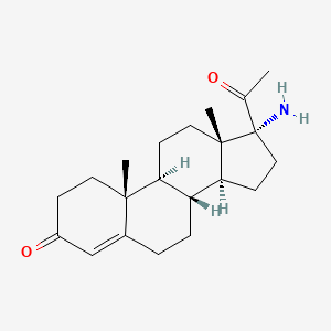 B1208691 17-Aminopregn-4-ene-3,20-dione CAS No. 18211-54-6