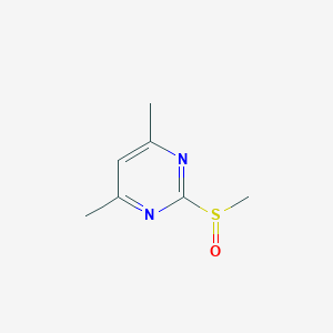 Pyrimidine, 4,6-dimethyl-2-(methylsulfinyl)-