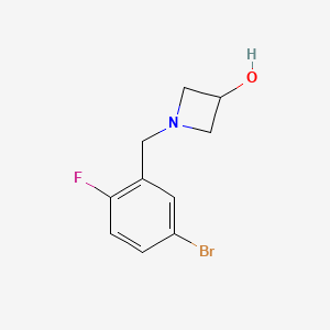 1-[(5-Bromo-2-fluorophenyl)methyl]azetidin-3-ol