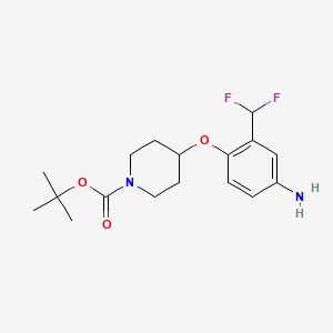 tert-Butyl 4-(4-amino-2-(difluoromethyl)phenoxy)piperidine-1-carboxylate