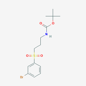 molecular formula C14H20BrNO4S B12087085 [3-(3-Bromo-benzenesulfonyl)-propyl]-carbamic acid tert-butyl ester 