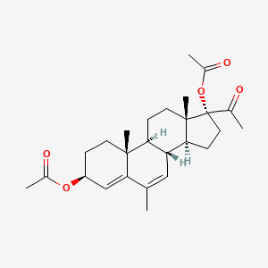 molecular formula C26H36O5 B1208709 醋酸甲孕烯醇 CAS No. 3116-07-2