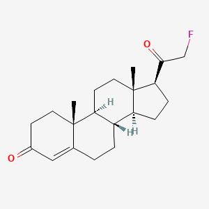 molecular formula C21H29FO2 B1208711 21-氟孕酮 CAS No. 434-18-4