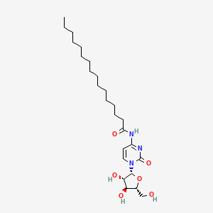 molecular formula C25H43N3O6 B1208720 1-beta-D-Arabinofuranosyl-N(sup 4)-palmitoylcytosine CAS No. 55726-45-9