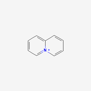 molecular formula C9H8N+ B1208727 Quinolizinium CAS No. 255-59-4