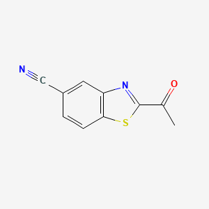 5-Benzothiazolecarbonitrile,2-acetyl-(9CI)