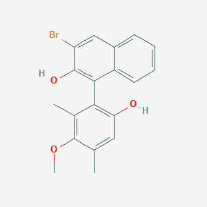 3-Bromo-1-(6-hydroxy-3-methoxy-2,4-dimethylphenyl)-naphthalen-2-ol