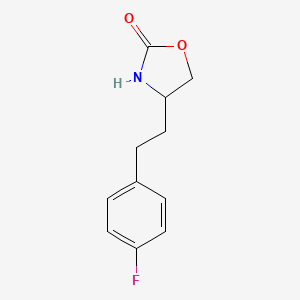 4-[2-(4-Fluorophenyl)ethyl]-1,3-oxazolidin-2-one