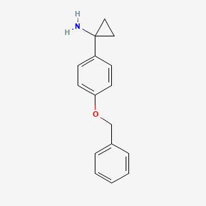 1-[4-(Benzyloxy)phenyl]cyclopropan-1-amine