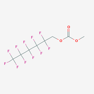 molecular formula C8H5F11O3 B12087892 Methyl 1H,1H-perfluorohexyl carbonate 