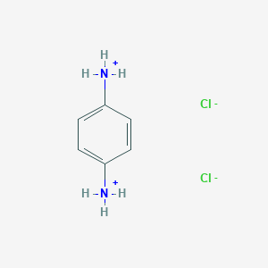 molecular formula C6H8N2. 2HCl<br>C6H4(NH2)2. 2HCl<br>C6H10Cl2N2 B120879 1,4-Diaminobenzene dihydrochloride CAS No. 624-18-0