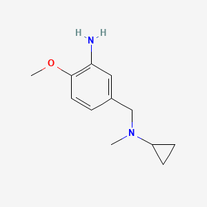 5-{[Cyclopropyl(methyl)amino]methyl}-2-methoxyaniline