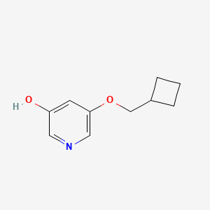 molecular formula C10H13NO2 B12087983 5-Cyclobutylmethoxy-pyridin-3-ol 