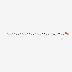 molecular formula C20H38O2 B1208807 3,7,11,15-Tetramethylhexadec-2-enoic acid 