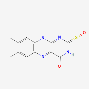 molecular formula C13H12N4O2S B1208810 Blue flavin CAS No. 86189-63-1