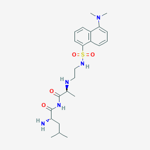molecular formula C23H35N5O4S B1208811 Leucyl-alanyl-dansylethylenediamine CAS No. 85589-23-7