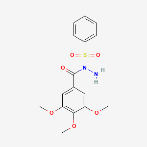 molecular formula C16H18N2O6S B12088178 N-(Benzenesulfonyl)-3,4,5-trimethoxy-benzohydrazide 