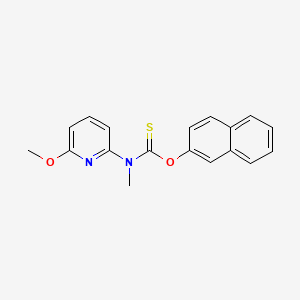 Carbamothioic acid, (6-methoxy-2-pyridinyl)methyl-, O-2-naphthalenyl ester