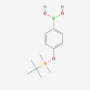 molecular formula C12H21BO3Si B120882 4-(tert-Butyldimethylsilyloxy)phenylboronic acid CAS No. 159191-56-7