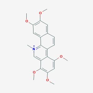 molecular formula C23H24NO5+ B1208826 血色素 