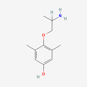 molecular formula C11H17NO2 B1208846 Phenol, 4-(2-aminopropoxy)-3,5-dimethyl- CAS No. 53566-99-7