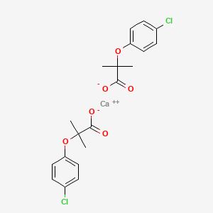 molecular formula C20H20CaCl2O6 B1208866 氯贝丁酸钙 CAS No. 39087-48-4