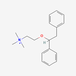 molecular formula C19H26NO+ B1208872 Bibenzonium CAS No. 59866-76-1