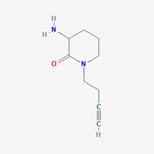 3-Amino-1-but-3-ynylpiperidin-2-one